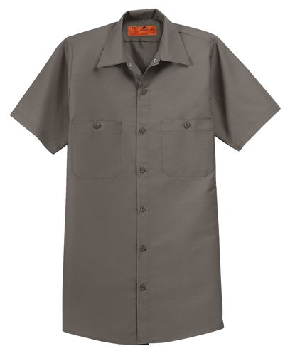 Red Kap TALL Short Sleeve Industrial Work Shirt - SP24LONG image thumbnail
