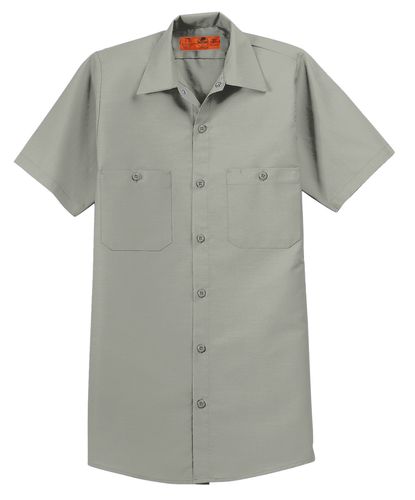 Red Kap TALL Short Sleeve Industrial Work Shirt - SP24LONG image thumbnail