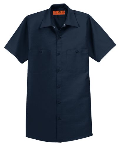 Red Kap TALL Short Sleeve Industrial Work Shirt - SP24LONG image thumbnail