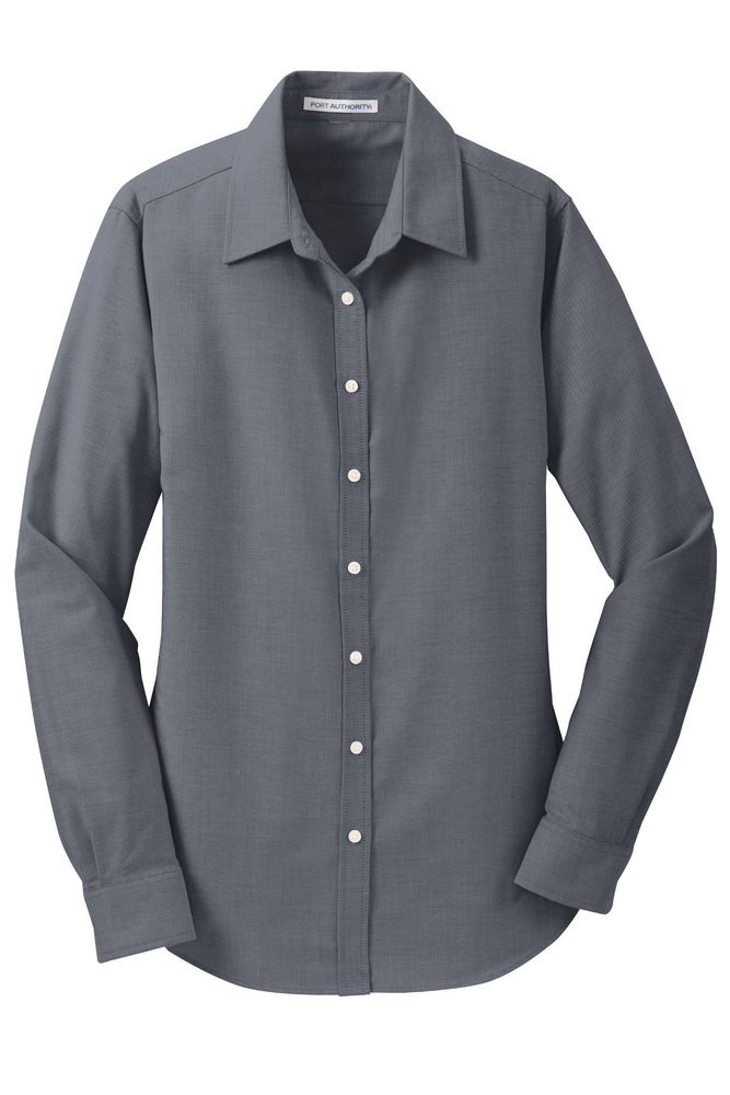 Port Authority Women's SuperPro Oxford Shirt. L658 primary image