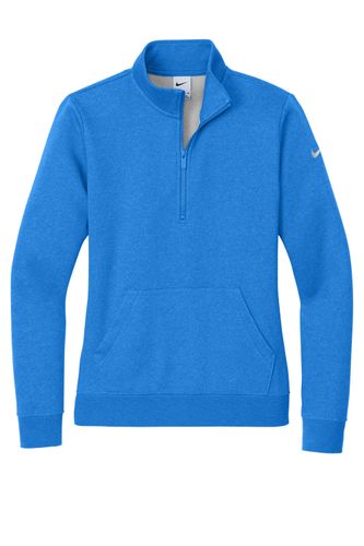 Nike Women's Club Fleece Sleeve Swoosh 1/2-Zip NKDX6720 image thumbnail