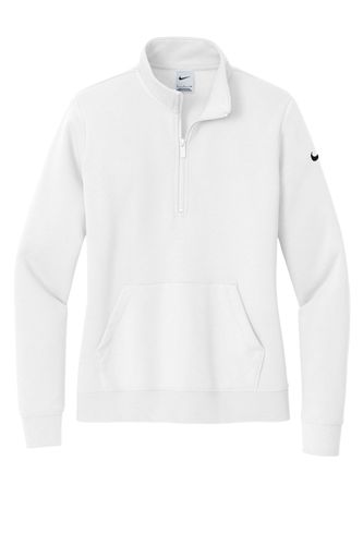 Nike Women's Club Fleece Sleeve Swoosh 1/2-Zip NKDX6720 image thumbnail