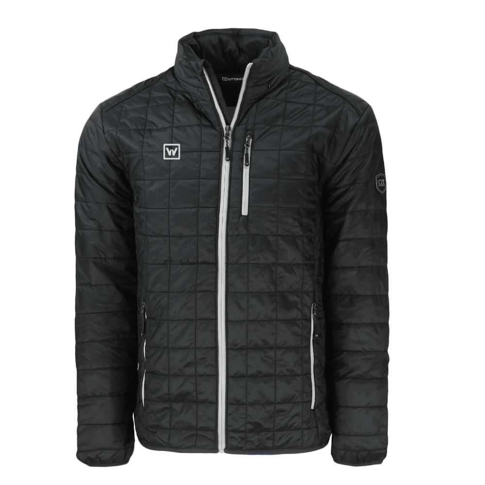  Mens Cutter & Buck Rainier PrimaLoft Eco Insulated Full Zip Puffer Jacket primary image