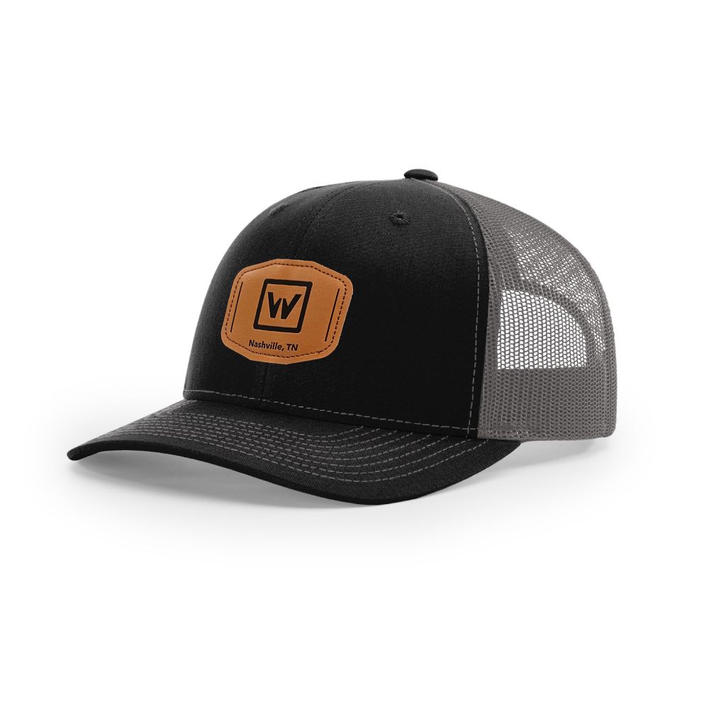 Richardson Leather Patch Trucker Mesh Cap  primary image
