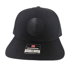 Image of Richardson 112 Triple Black Trucker cap