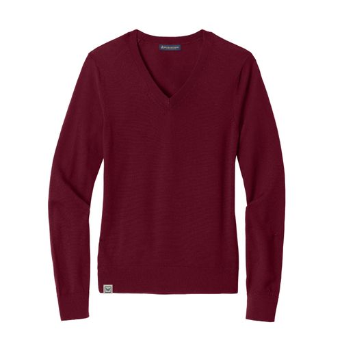 Brooks Brothers Women's Washable Merino V-Neck Sweater image thumbnail