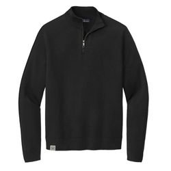 Image of Brooks Brothers® Cotton Stretch 1/4-Zip Sweater