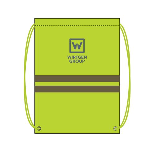 Wirtgen Safety Green Drawstring Bag image thumbnail