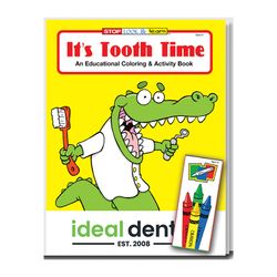 Image of Kid's Coloring Book with Crayons