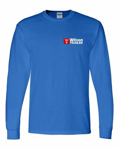 Gildan - DryBlend 50 Cotton/50 Poly Long Sleeve T-Shirt. 8400 (HEAT TRANSFER LOGO) image thumbnail Gildan - DryBlend 50 Cotton/50 Poly Long Sleeve T-Shirt. 8400 (HEAT TRANSFER LOGO) image thumbnail