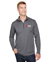 Image of Men's Zone Sonic Heather Performance Quarter-Zip Pullover - TT31H
