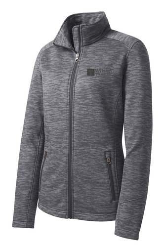 Port Authority Women's Digi Stripe Fleece Jacket. L231 (TONAL LOGO) image thumbnail Port Authority Women's Digi Stripe Fleece Jacket. L231 (TONAL LOGO) image thumbnail