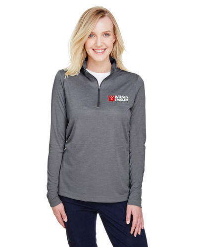 Women's Zone Sonic Heather Performance Quarter-Zip Pullover - TT31HW image thumbnail Women's Zone Sonic Heather Performance Quarter-Zip Pullover - TT31HW image thumbnail