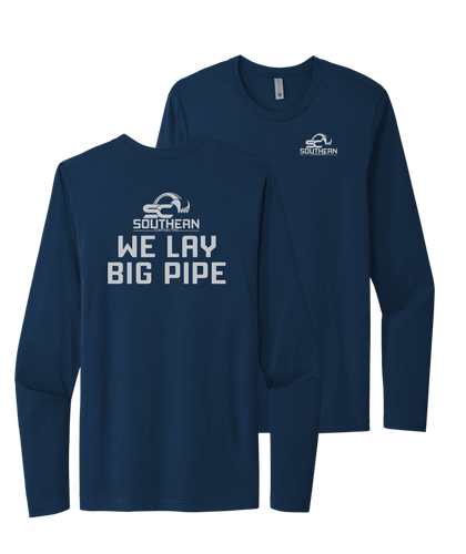 Southern Contracting Long Sleeve "We Lay Big Pipe" Tee image thumbnail