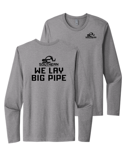 Southern Contracting Long Sleeve "We Lay Big Pipe" Tee image thumbnail