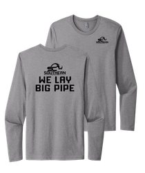 Image of Southern Contracting Long Sleeve "We Lay Big Pipe" Tee