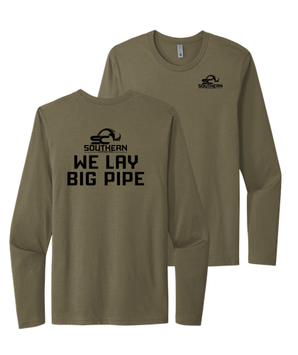 Southern Contracting Long Sleeve "We Lay Big Pipe" Tee image thumbnail