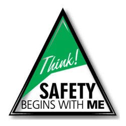 Image of Safety Triangle Reflective Decal 2" - 50 per Pack