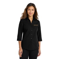 Image of Port Authority Women's 3/4 Sleeve Poplin Shirt