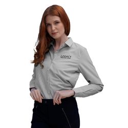 Image of Vansport Women's Pinstripe Sandhill Dress Shirt