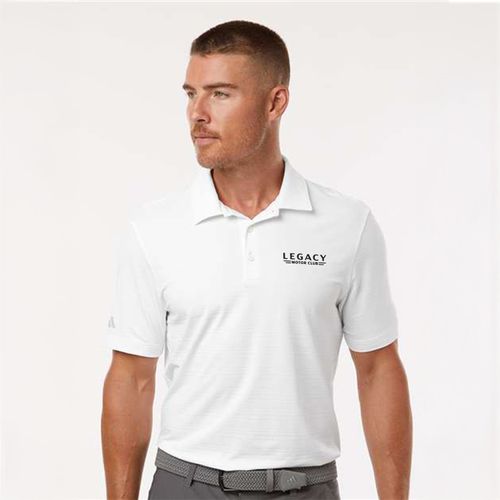 Adidas Men's Textured Stripe Polo image thumbnail