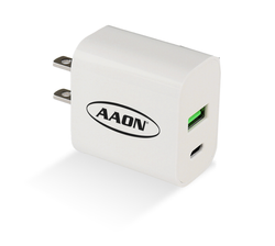 Image of Dual Port Flat Wall Adapter