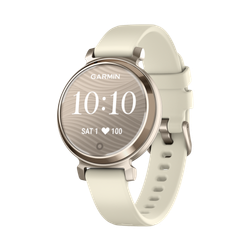 Image of Garmin Lily 2 Smartwatch Cream Gold with Coconut Silicone Band