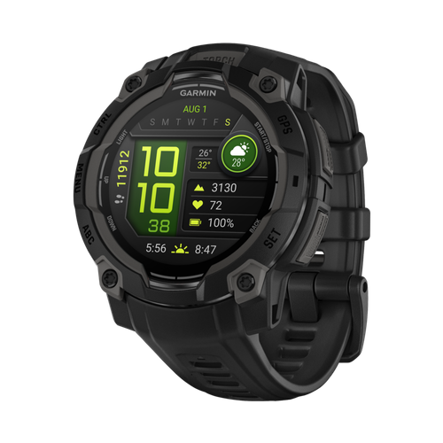 Garmin Instinct 3 Amoled GPS Smartwatch Black/Black, 45mm image thumbnail
