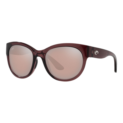 Costa Womens Maya Sunglasses Shiny Urchin Crystal/Copper Silver Mirror 580G, Size 55 frame image thumbnail