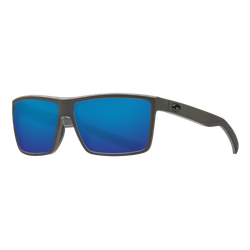 Image of Costa Rinconcito Sunglasses Matte Gray/Blue Mirror 580G, Size 60 frame