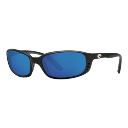 Image of Costa Brine Sunglasses Matte Black/Blue Mirror 580G, Size 59 frame