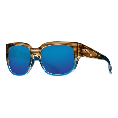 Costa Womens Waterwoman Sunglasses Shiny Wahoo/Blue Mirror 580G, Size 55 frame image thumbnail
