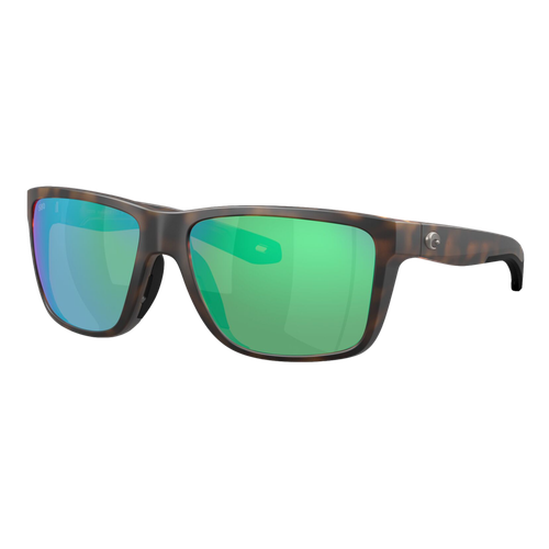 Costa Broadbill II Sunglasses Matte Tortoise/Green Mirror 580G, Size 58 frame image thumbnail
