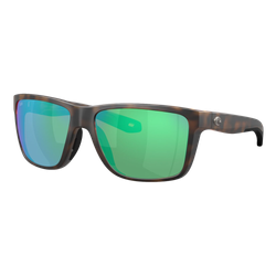 Image of Costa Broadbill II Sunglasses Matte Tortoise/Green Mirror 580G, Size 58 frame