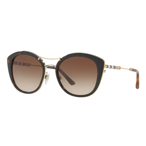 Burberry Womens BE4251Q Sunglasses Dark Havana/Brown Gradient, Size 53 frame image thumbnail