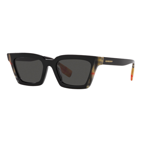 Burberry Briar Sunglasses Black-Vintage Check/Dark Grey, Size 52 Frame image thumbnail