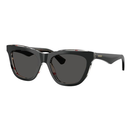 Burberry BE4435 Sunglasses Top Black Vintage on Check/Dark Grey, Size 53 frame image thumbnail