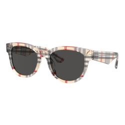 Image of Burberry BE4432U Sunglasses Vintage Check/Dark Grey, Size 54 frame