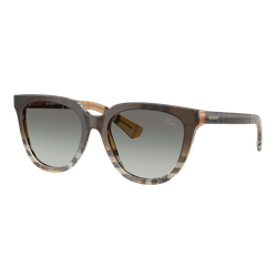 Image of Burberry Womens BE4469 Sunglasses Check Sand/Grey Gradient, Size 53 frame