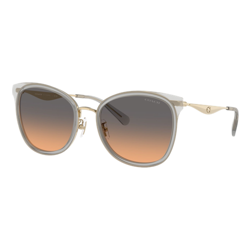 Coach Womens Pillow Tabby Cat Eye Sunglasses, Light Gold-Dove/Smokey Peach Gradient, Size 56 frame image thumbnail