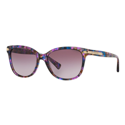 Image of Coach Womens HC8132 Sunglasses Confetti Purple/Purple Gradient, Size 57 frame
