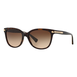 Image of Coach Womens HC8132 Sunglasses Dark Tortoise/Dark Brown Gradient, Size 57 frame