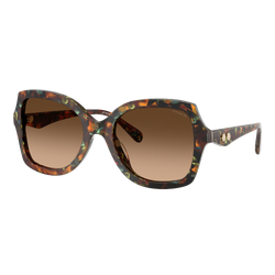 Image of Coach Womens HC8410U Sunglasses Jade Pearl Tortoise/Brown Gradient, Size 56 frame