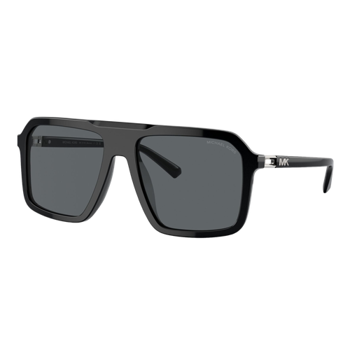 Michael Kors Murren Sunglasses Black/Dark Grey Solid, Size 58 frame image thumbnail
