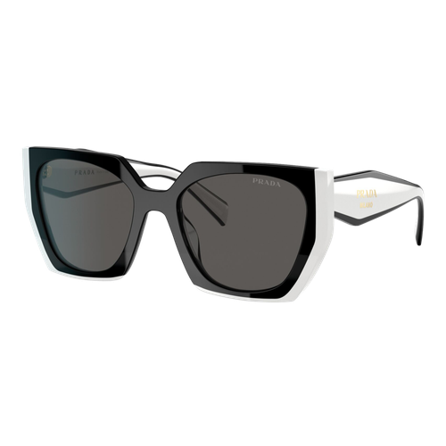 Prada Womens PR 15WS Sunglasses Black-Talc/Dark Grey, Size 54 frame image thumbnail