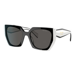 Image of Prada Womens PR 15WS Sunglasses Black-Talc/Dark Grey, Size 54 frame