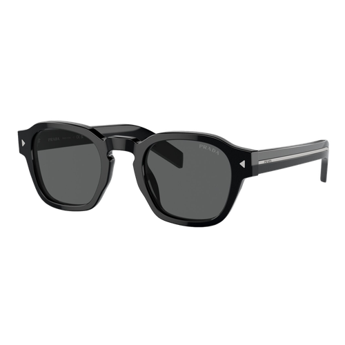 Prada PR A16S Sunglasses Black/Dark Grey Solid, Size 52 frame image thumbnail