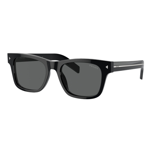 Prada PR A17S Sunglasses Black/Dark Grey Solid, Size 54 frame image thumbnail