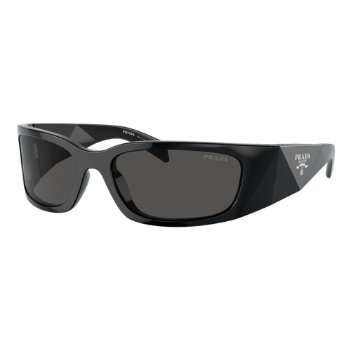 Prada Symbole Sunglasses Black/Dark Grey, Size 60 frame image thumbnail