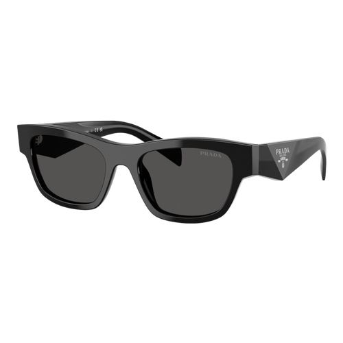 Prada Womens PR B09S Sunglasses Black/Dark Grey, Size 54 frame image thumbnail